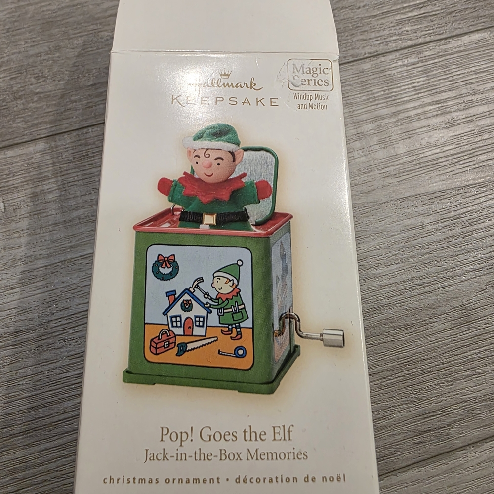 Hallmark Pop! Goes the Elf Jack-in-the-Box - Green and Red